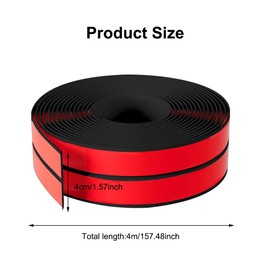 Weichsockelleiste Selbstklebend – Wasserdichte Sockelleiste küche & Wände | Flexible Abschlussleiste für Heimwerker und Renovierungen (Schwarz, 4M 20mm×20mm)