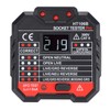 HT106B Digital Display Socket Detector Wall Plug Circuit Breaker Tester