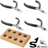 Set of 4 S1 MICRO watchmaker pliers
