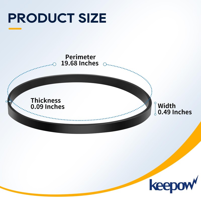 KEEPOW Style R Replacement Belt for Eureka 4870 4872 4874