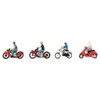 Faller 151634 Motorcyclist, Multiple
