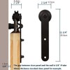 CCJH 8FT Sliding Barn Door Hardware Kit, Heavy Duty, Smoothly