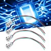 4 Sets PreWired Round LEDs Waterproof Metal 2Color Indicator Common