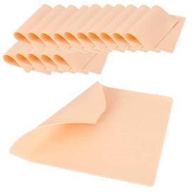 15 Stück Tattoo-Übungshaut,Kunsthaut Zum Doppelseitige Professionelle Kunsthaut Zum Temporären Üben Von Tattoo-Schablonen Für Anfänger Und Erfahrene Tätowierer 18.8cm*14.2cm*1mm