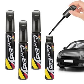 Pardofelis Pack of 4 Paint Pen Car Black, 12 ml Car Repair Paint Car Brush, Car Scratch Repair Pen, Paint Repair Pen for Car Scratch Repair