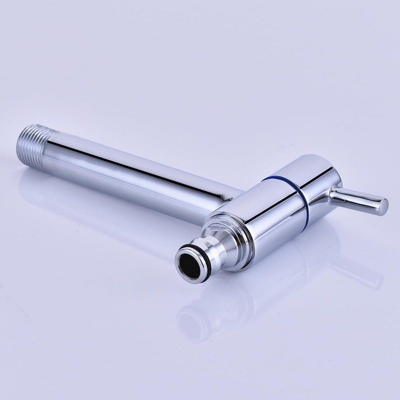 Chrome Plated Brass Wall Mounted Faucet Outdoor Garden Balcony Mop