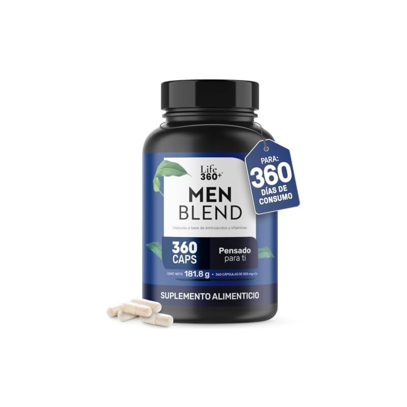 LIFE 360 Men Blend Multivitaminico para Hombre 360 cápsulas