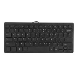 eboxer-1 USB Wired Mini Slim Keyboard Keyboard, Small Compact Simple Waterproof Business Keyboard for Laptop and Desktop Computer, Plug and Play (with1.1m / 3.6ft Cable)