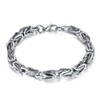 ULLMYYL Hip Hop Stainless Steel Cuban Link Chain Bracelet for