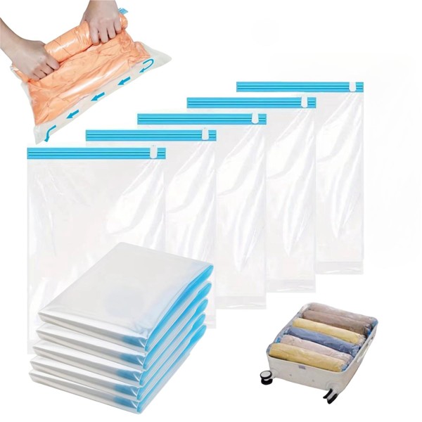 (Set of 12) Compression Bags, For Travel, Clothes Compression Bag,