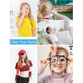 THSIREE 2PCS Eye Patch, Medical Eye Patches for Kids and Adults, Soft Amblyopia Lazy Eye Patches for Left or Right Eyes (Black, Green)