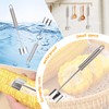 TOWEBOORY 3 Pack Corn Peeler with Long Handle, Stainless Steel