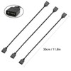 Jstincal (3-Pack) ARGB Extension Cable, 5V 3-Pin Addressable RGB Cable,