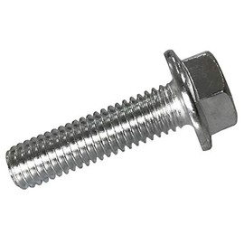 Kutlu Deutschland GmbH M8 x 30 mm Left Thread Locking Screws with Flange, Silver, Zinc, Screws, Bolts