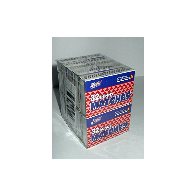 Quality Home 10 Boxes - Wooden Kitchen Matches, Strike On