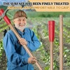 Lasnten 2 Pack 36" Wooden Pickaxe Handle with Rubber End