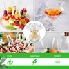 CANAPE KING Golf Tee Skewers - 100pcs Disposable Natural Bamboo