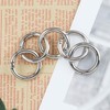 6Pcs High Strength Zinc Alloy Gate O Ring Rust-Proof Round