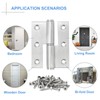 Lift Off Hinge 3" Stainless Steel Door Hinges, 6 Pack