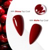 Gellen Gel Nail Polish, 18ml Burgundy Red Gel Polish Soak