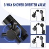 PDPBath Brass 3 Way Shower Arm Diverter Valve, Shower Mixer