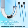 4pcs Condensate Trap Flexible Drain Brush, 16 Inch Nylon Condensate