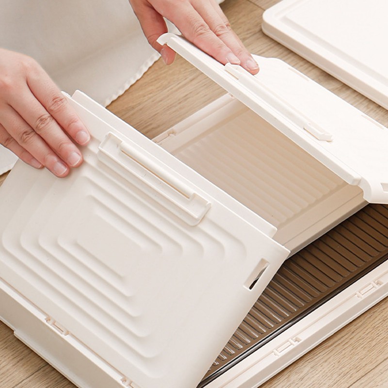 Foldable Storage Box Thickened Large Capacity Sealed Dustproof PP Organizer