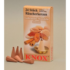 Knox Almond Scent German Incense Cones Made in Germany for Christmas Smokers