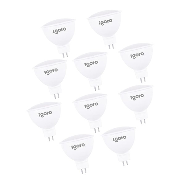 iGoto F10P20405 10Pack Foco LED MR16 GU5.3 5W 3000°K (luz
