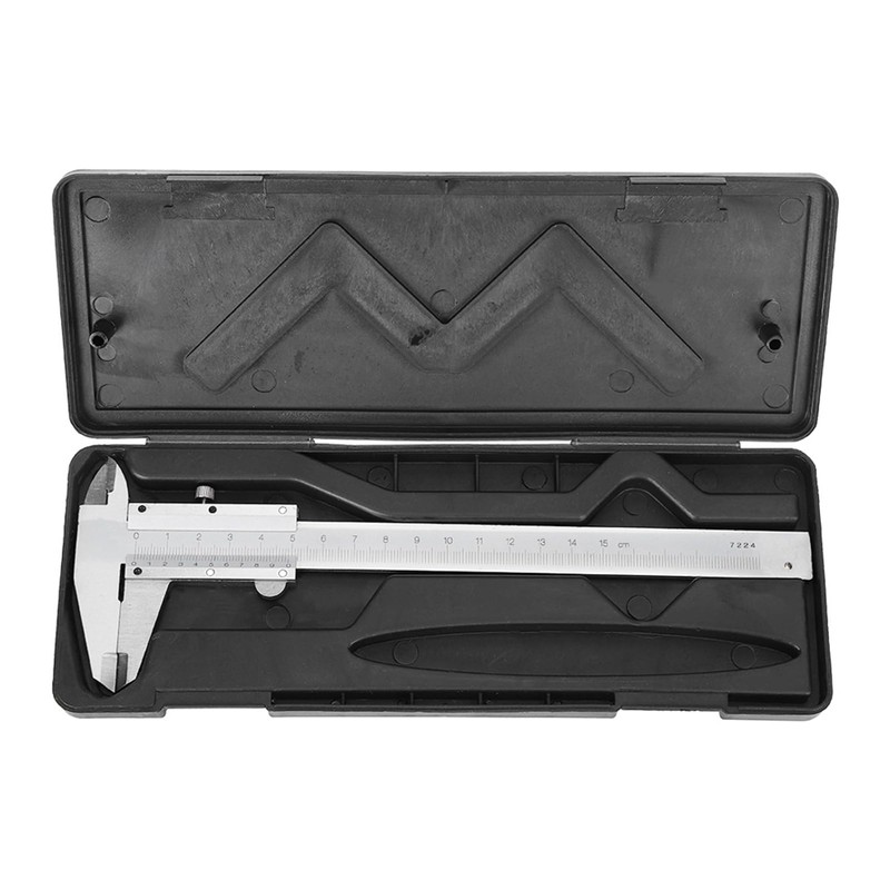 Vernier Caliper, Stainless Steel Caliper Measuring Tool,0-150mm Manual Micrometer Vernier