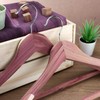 HANGERWORLD 5 Cedar Wood 17.7inch Suit Hangers with Broad Shoulders