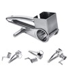Nikou Rotary Cheese Grater, Stainless Steel Hand Crank Cheese Grater