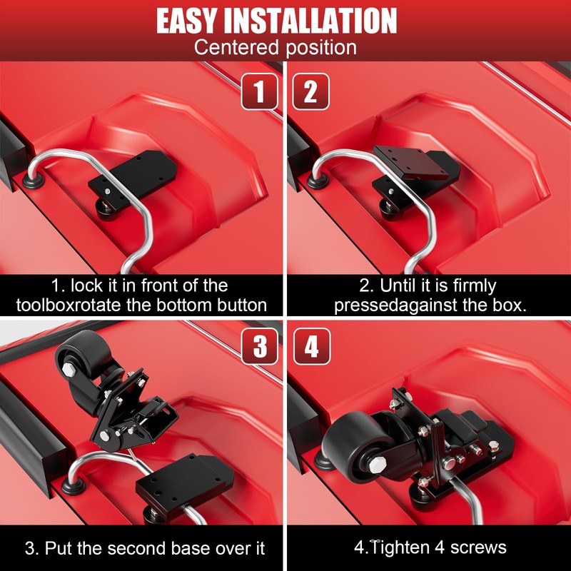 Steel Construction Front Wheels, Packout Caster Wheel kit fit for