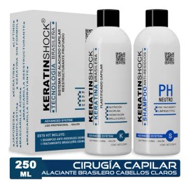 Keratinshock Keratina Brasileña Alaciante Permanente 250 Ml