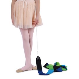 NOQ Girls' Velour Tights 50 Denier Opaque Women's Invisible Toe Dance Gymnastic School Isadora, rose