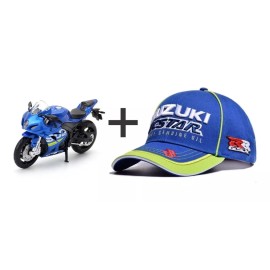Repli K Suzuk  Gorra + Moto Suzuki Motogp Para Fans