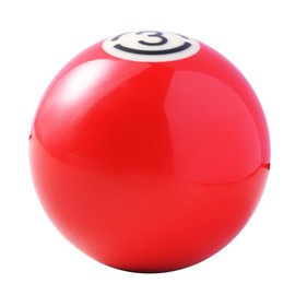 Mavota Pool Ball Gear Knob Red 3 Gear Stick Shifter Knob Round Billiard Ball Stick Shift Handle Fit Most Automatic Manual Car Tuck Transmission Vehicle, W01A03, Red 3