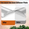 Degytrekoky Heat Diffuser Plate for Pit Boss, Heavy-Duty Steel Heat