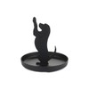 Balvi Puppy Ring Holder Black Colour Dog Shape Metal