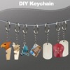 BESARME 460PCS Keychain Making Kit, Key Chain Clips with Key