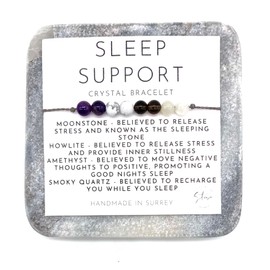 Sleep Support Bracelet - Crystal Bracelet for Insomnia - Crystals for Good Sleep - Help with Insomnia - Healing Crystal Bracelet