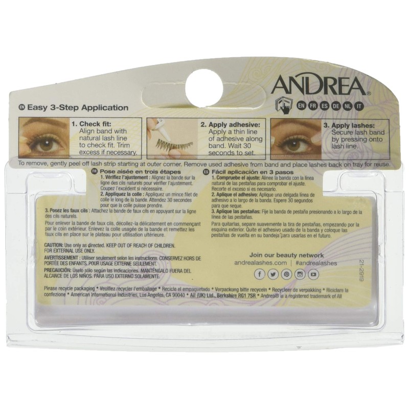 Andrea Style Eyelashes, 35 Black