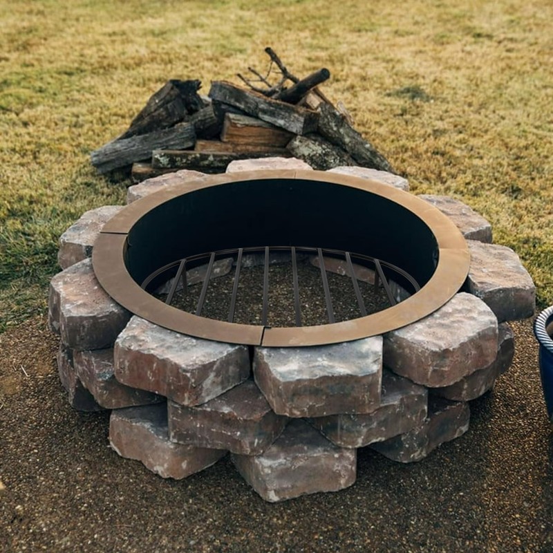 onlyfire Heavy Duty Round Fire Pit Grate 22 Inch -