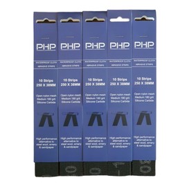 PHP Waterproof Abrasive Plumbers Cloth Strips (Pack of 10) 180 Grit For Copper