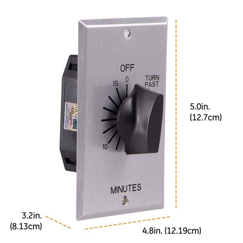 GE In-Wall Mechanical Countdown Timer Switch, Spring Wound, Up to