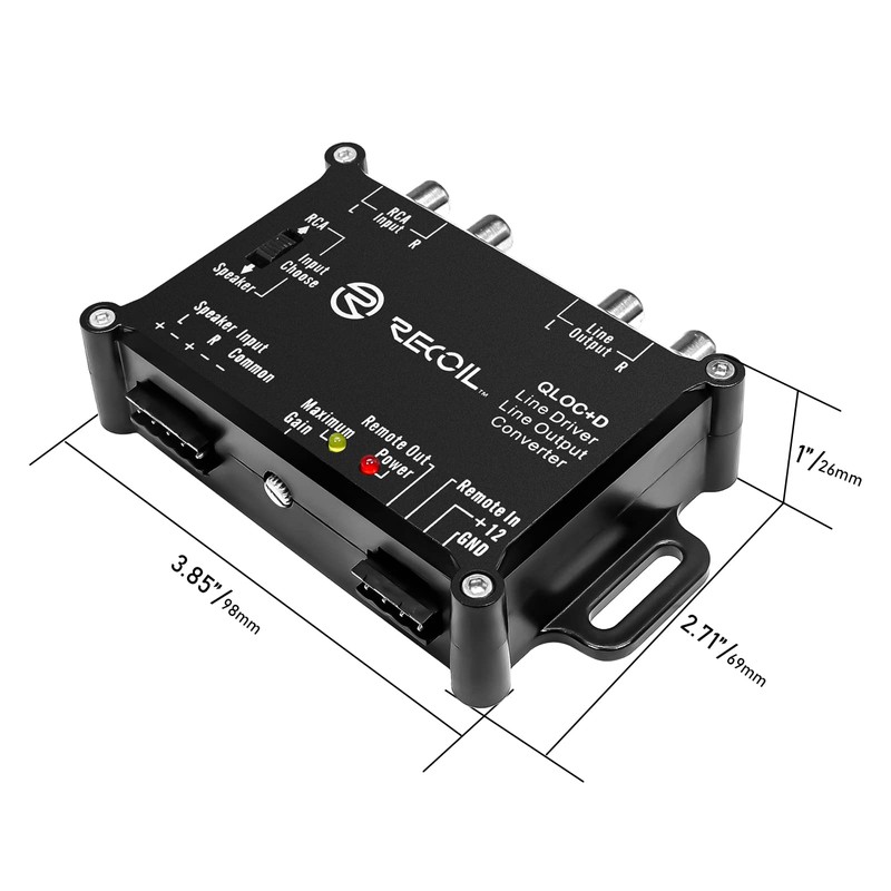 Recoil LOCD Active 2-Channel Line Output Converter Line Driver 2-in-1,