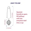 HIC Kitchen Snap Mesh Ball Tea Infuser, 18/8 Stainless Steel,