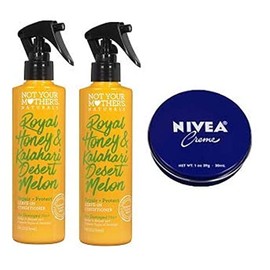 Not Your Mother's 2 Pack Naturals Royal Honey & Kalahari Desert Melon Repair & Protect Leave-In Conditioner 8 Oz.+ Travel Size Body Cream 1 Oz