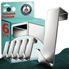 Menz Premium Door Hooks Set of 6 Stainless Steel 2