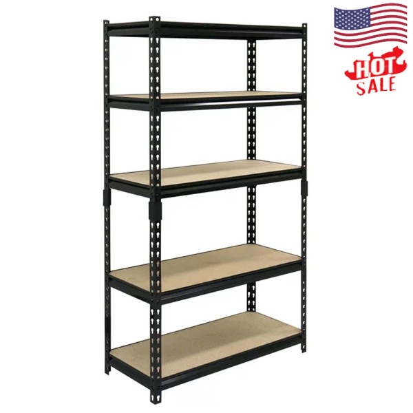Unbranded 5-Shelf Steel Storage Unit Adjustable Heavy Duty Utility Rack